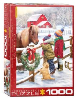 EUROGRAPHICS CASSE-TÊTE 1000 PIÈCES - NOËL - PONEY DE NOËL